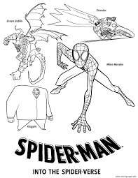 Olivia octavius reveals herself to our. Spider Man Into The Spider Verse Villains Coloring Pages Printable