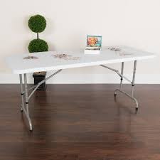 42 inches by 42 inches. Counter Height Folding Table Target