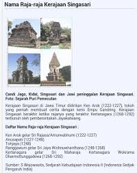 Mari kita mengulik kisah kerajaan singasari dan perebutan kekuasan yang diwarnai dengan. Siapa Nama Raja Kerajaan Singasari Brainly Co Id