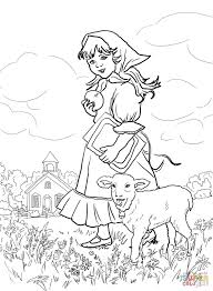 The little bo peep lyrics, a bit of history about the rhyme and free printable coloring and activity pages to make learning the rhyme more fun. Mary Had A Little Lamb Coloring Page Coloring Home