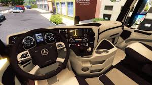 Ets2 V1 36 Mercedes Benz Mp4 Cmi Beige Brown Interior Youtube