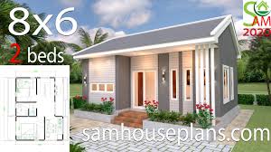 No movement, no prepare delays, no office governmental issues. Small House Design Plans 8x6 With 2 Bedrooms Gable Roof Samhouseplans