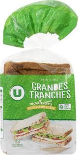 Pain De Mie Grandes Tranches Aux Cereales U 550 G