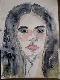 Learning watercolor painting techniques