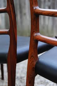 Niels O Moller Set Of Eight Rosewood Ladder Back Dining Chairs