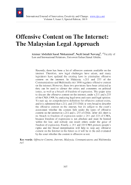 The legislature has enacted communications and multimedia act of 1998 (cma) to give power to the authorities to monitor and control activities in the social media. Https Www Ijicc Net Images Vol5iss2 24 Mohammed P367 2019r Pdf