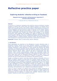 For higher english learn about the style, conventions and purpose of personal reflective pieces of writing. Pdf Exploring Students Reflective Writing On Facebook