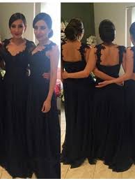 New Arrival Simple Appliques Bridesmaid Dress Elegant Chiffon Bridesmaid Black Lace Bridesmaid Dress Bridesmaid Dresses Uk Black Bridesmaid Dresses