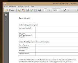Vollmacht für die bank vordruck. Vollmacht Bank Pdf Vorlage Download Chip
