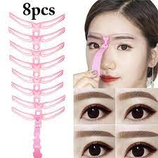 Kapmore Eyebrow Shaping Stencil Kit For Women 8 Pcs Walmart Com Eyebrow Grooming Eyebrow Stencil Eyebrow Shaping