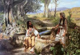 Image result for images jesus and samaritan woman at well