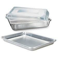Nordic Ware Natural Aluminum Commercial 3 Piece Baker S Set Quarter Sheet And Cake Pan With Images Aluminum Baking Pans Nordic Ware Aluminum Bakeware