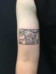 Dogs In Space Keith Haring By Harry Plane At Wolf And Wren Adelaide Australia Tattoos Keith Haring Tattoo Keith Haring