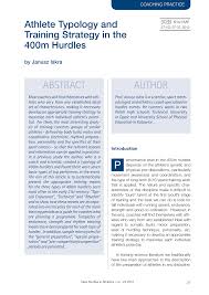 You will be directed to another page. Http Centrostudilombardia Com Wp Content Uploads 2012 Athlete Typology And Training Strategy In The 400 Hs Pdf