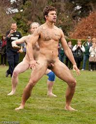Nude men at sports
