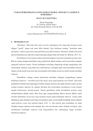 Salah satu fungsi adanya moral adalah terjaminnya kebahagiaan jasmani rohani karena. Pdf Tahap Perkembangan Kesadaran Moral Menurut Lawrence Kohlberg