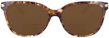 Confetti Purple Women's Coach HC 8132 Bifocal Reading Sunglasses
