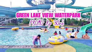 Waterpark Green Lake View Depok Water Slide Murah Youtube