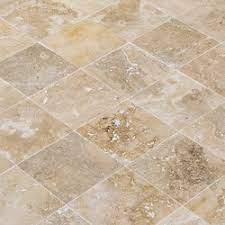Travertine tile can appear smooth and charming or rough and rustic, which is dependent on the honed or tumbled technique that was applied to the stones. Kesir Travertine Tiles Honed And Filled Mina Rustic 18 X18 X1 2 Honed And Filled