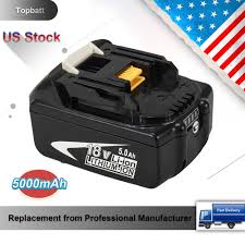 18v 5 0ah Lithium For Makita Bl1860 Bl1850b Battery With Led Indicator Cordless Led Indicator Makita Lithium Ion Batteries
