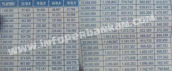 Daftar dan ajukan pinjaman untuk mengetahui batas pinjamanmu. Tabel Angsuran Pinjaman Kur Bank Bri Terbaru 2021