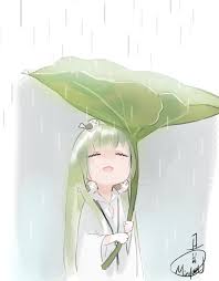 Chibi Enkidu Protecting From Rain Anime Fate Anime Series Anime Art