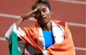Powell lowered the 100m world record to 9.77 seconds on june 14, 2005. Hima Das Wikipedia