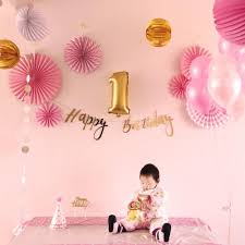 Birthday Theme Ideas For Baby Girls Pink Gold Little Girls First Birthday Party Decoration Kit First Birthday Party Decorations Birthday Party Decorations Birthday Decorations