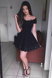 Little Black Dresses A Line Homecoming Dresses Off Shoulder Homecoming Dresses Applique Homecoming Dresses Short Prom Dresses Party Dresses Prom Dresses Short Homecoming Dresses Short Short Dresses