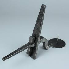 Wedged Candle Holder Blacksmith Metalwork Lightingdesign Blacksmith Candle Holder Hand Forged Candle Holder Candle Holders