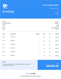 Video Production Invoice Template Wave Financial