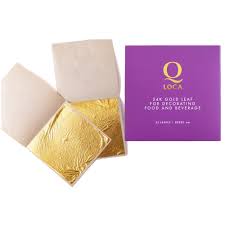 24 Karat Edible Gold Leaf 80 X 80 Mm 100 Sheets Edible Gold Leaves Gold Leaf Supplies By Qloca On Etsy Edible Gold Leaf Edible Gold Gold Leaf