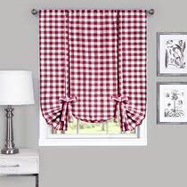 The curtains can be used on a curtain rod or a curtain track. Check Plaid Country Curtains Drapes You Ll Love In 2021 Wayfair