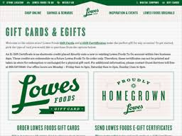 There are also never any additional fees for carrying a balance or reloading the card. Lowes Foods Gift Card Balance Check Balance Enquiry Links Reviews Contact Social Terms And More Gcb Today