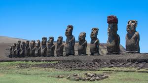 A fat man's head joins the heads on easter island drawing. Why Do The Moai On Easter Island All Face Inward