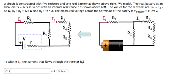 This drop in voltage is caused by the internal resistance of the battery. 2 What Is R The Internal Resistance Of The Battery Chegg Com