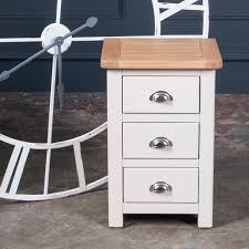 Padstow stone grey bedside table £139.95. Portland Oak Stone Painted 3 Drawer Bedside Cabinet Portland Furniture