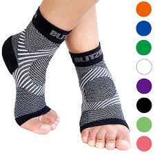 Blitzu Plantar Fasciitis Socks With Arch Support Foot Care Compression Sleeve Eases Swelling Heel Spu Plantar Fasciitis Sock Ankle Braces Tendonitis Relief