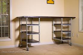 Living room, bedroom, dining room, patio and garden, kitchen Industrial Pipe Desk Shelving Plans Simplified Building