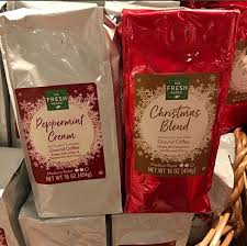 Fresh Market Peppermint Cream And Christmas Blend Coffee Peppermint Cream Blended Coffee Fresh Market