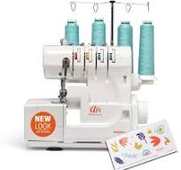 Máquina de coser Serger de American Home, máquina de coser portátil fácil  de seguir 4/3/2 hilo de serger con alimentación diferencial para dobladillo  ...