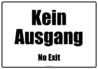 Die aktionäre bestätigen sein dickes gehaltspaket. Schild Kein Ausgang De En Pdf Vorlage Zum Ausdrucken
