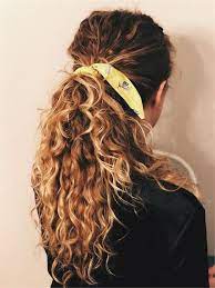 The great thing about a bandana headband is that it works as the finishing touch to virtually any style. Cute And Pretty Curly Hairstyles To Look Stylish In 2020 Cute Hostess For Modern Women Hair Styles Scarf Hairstyles Curly Hair Accessories
