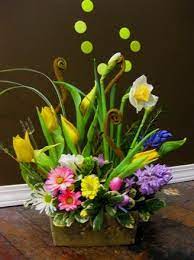 Spring Fresh Floral Arrangement Tulips Iris Daffodils Hyacinth Daisies Spring Floral Arrangements Christmas Floral Arrangements Flower Arrangements