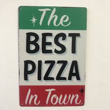 Antique metal kitchen tables expandshare marcos pizza. Pizza Vintage Metal Sign Retro Metal Poster Plaque Wall Decor For Pizzeria Kitchen Restaurant Decoration Home Decor Poster Plaques Signs Aliexpress