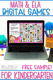 Kindergarten Digital Games For Seesaw And Google Slides Free Sample Teaching Freebies Kindergarten Games Literacy Centers Kindergarten