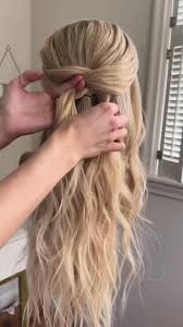 Beautiful Half Up, Half Down Style by Stephanie Brinkerhoff 👏