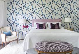 Modern Master Bedroom With Wallpaper Accent Wall Modern Wallpaper Bedroom Modern Master Bedroom Master Bedroom Wallpaper