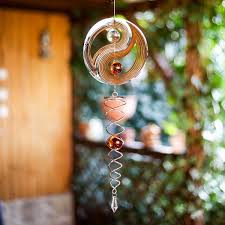 3d Windspiel Yin Yang Mit Kugelspirale Fensterdeko Hangend Windspiel Edelstahl Windspiel Metall Fensterdekoration Hangend Windspiele Windspiel Edelstahl Windspiel Metall
