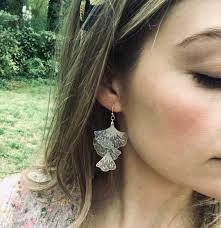 These delicate Ginko leaf earrings are practically weightless and totally  stylish 😍 Also available in Gold!⁠ ⁠ •⁠ •⁠ •⁠ ⁠ #linkinbio  #graceandglorygoods #graceandglorygirls #shoplocal #avltoday  #ashevilleshopping #retailtherapy #womensupportingwomen ...